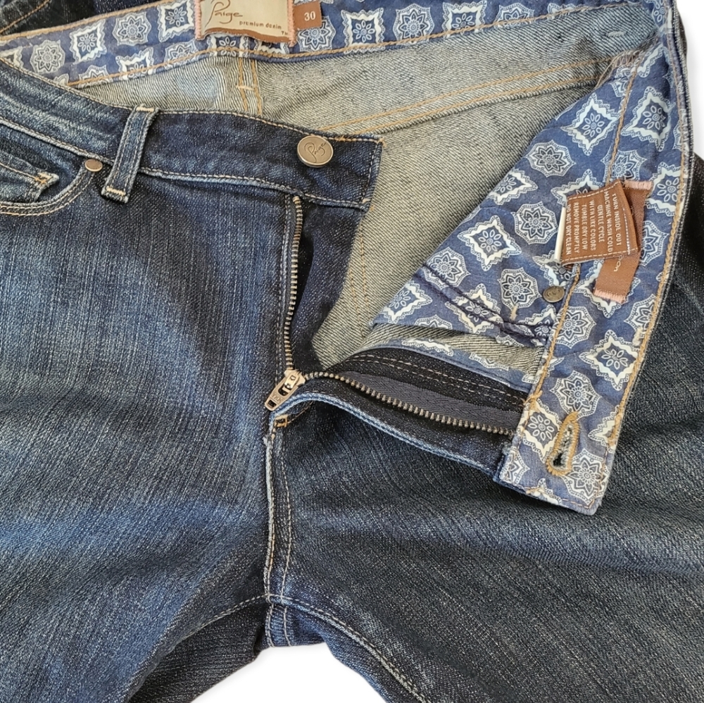 Paige Premuim Denim Robertson Flare Jeans 30 - Picture 3 of 4